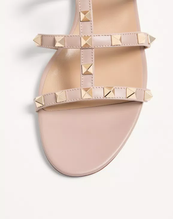 Valentino Rockstud Flat Slide Sandal - Image 3